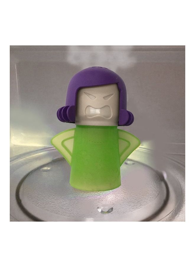 Plastic Microwave Oven Steam Cleaner Green - Image 1
