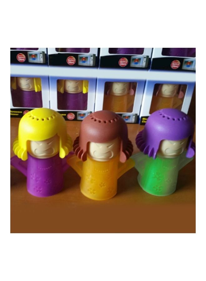 Plastic Microwave Oven Steam Cleaner Green - Image 3