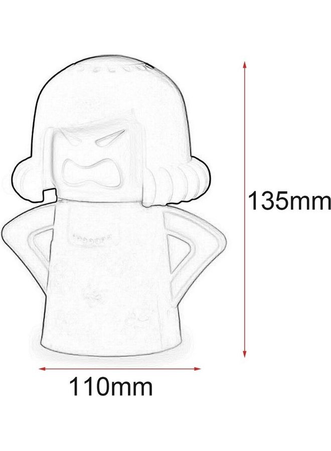 Plastic Microwave Oven Steam Cleaner Green - Image 5