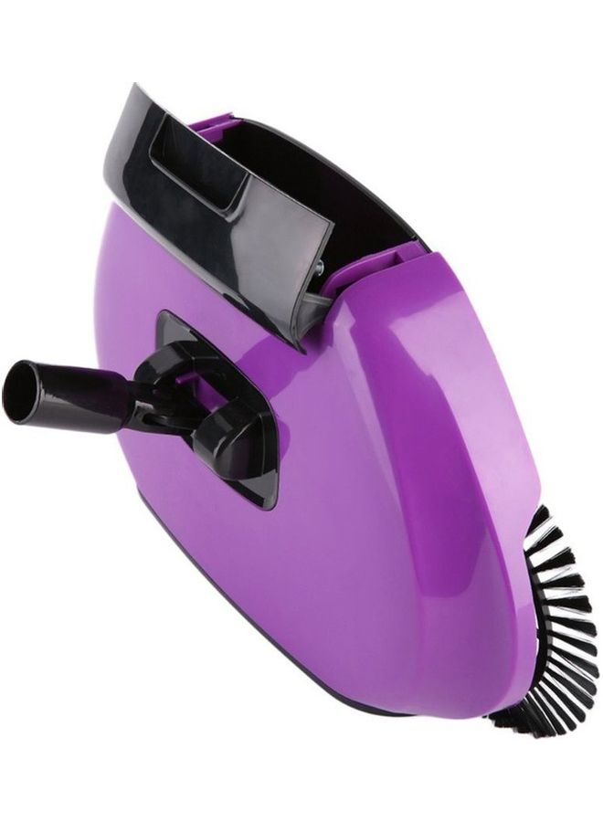 Practical Hand Push Type Sweeping Machine Broom Dustpan Set Purple/Black - Image 2