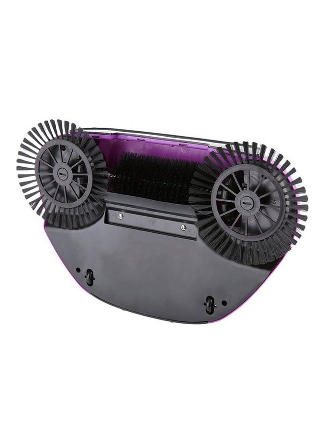 Practical Hand Push Type Sweeping Machine Broom Dustpan Set Purple/Black - Image 3