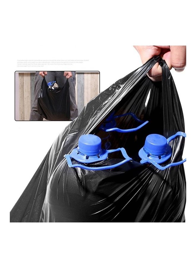 50-Piece Vest-style Thicken Disposable Plastic Garbage Bag Black - Image 2