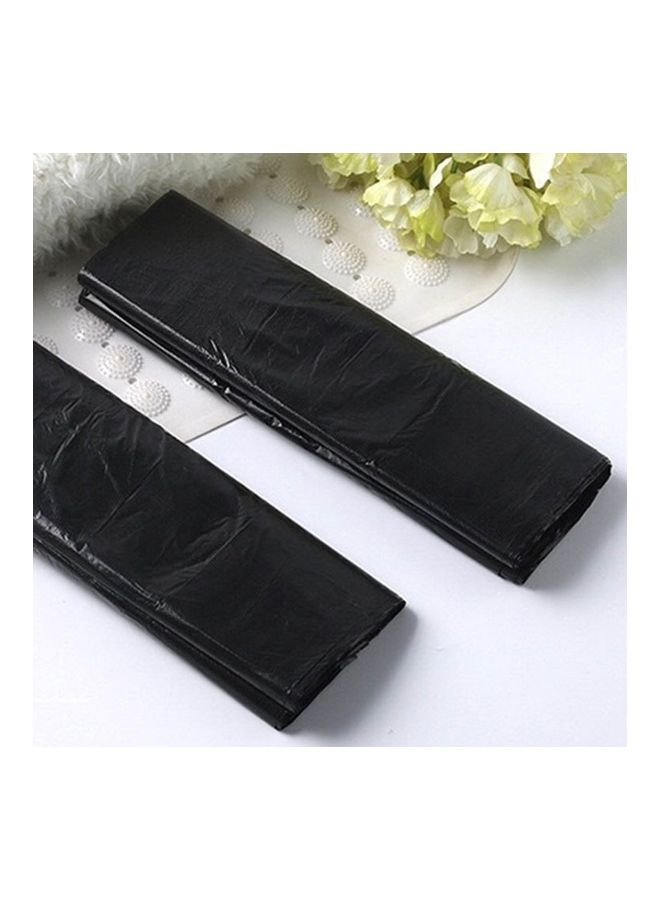 50-Piece Vest-style Thicken Disposable Plastic Garbage Bag Black - Image 4