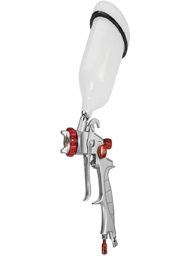 كراون مسدس رش الدهانات عالي الحجم ومنخفض الضغط (H.V.L.P) أبيض/فضي/أحمر 1.4مم - Image 1