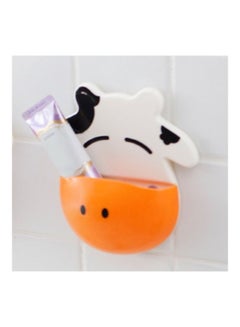 Multifunctional Mini Cartoon Shape Bathroom Storage Rack Orange/White 15.8 x 5.2 x 16.6cm - v1625741305/N48974141A_4