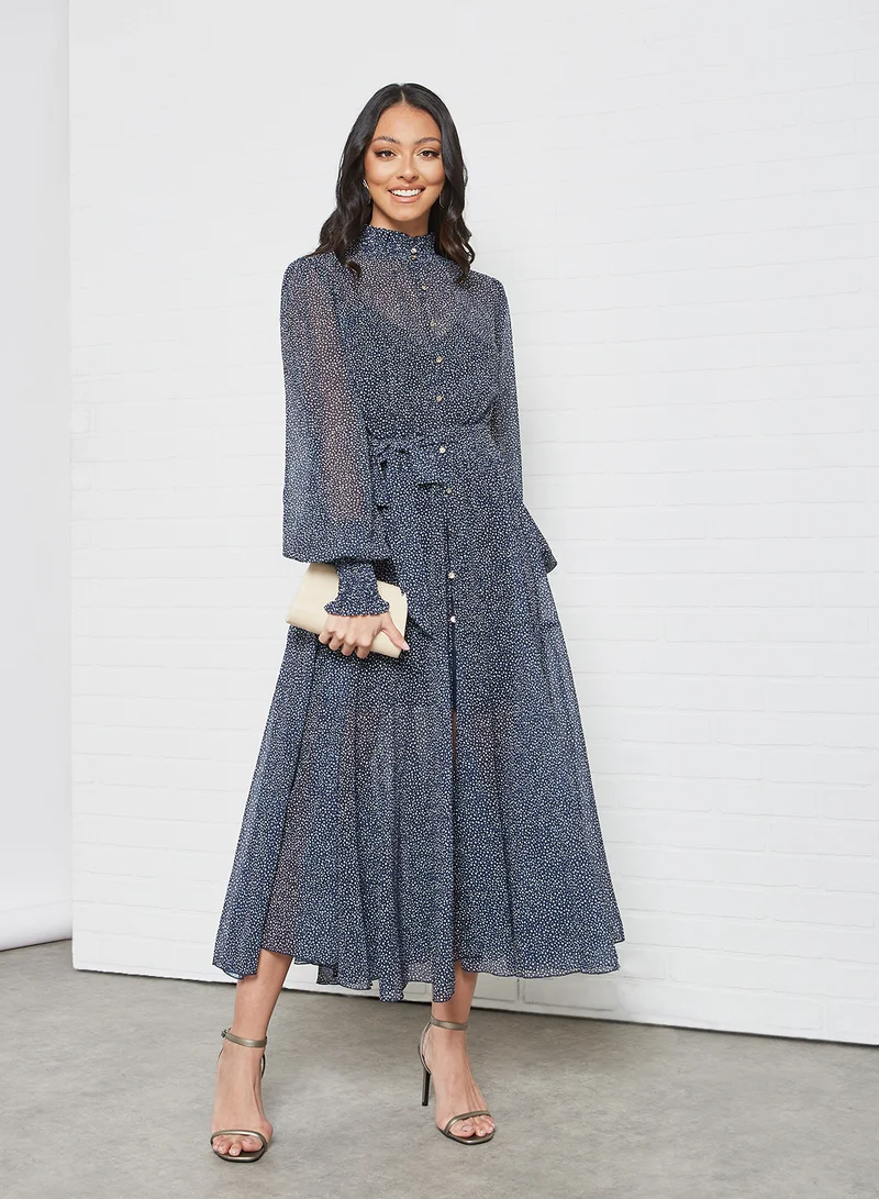 Keepsake Floral Print Midi Dress Multicolour