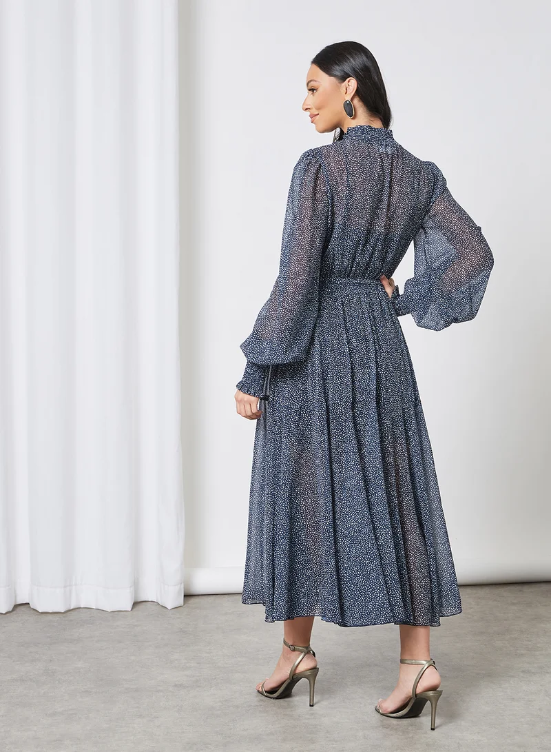 Keepsake Floral Print Midi Dress Multicolour
