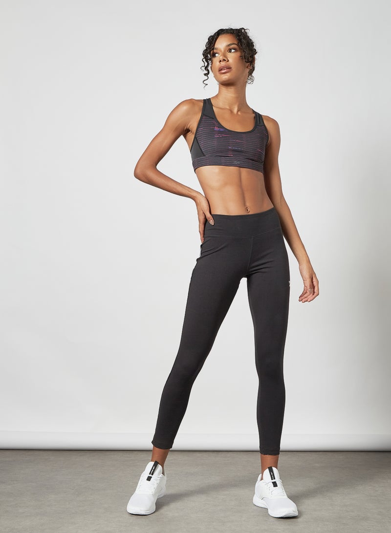 Reebok - Running Lux Racer Sports Bra Black - Image 1