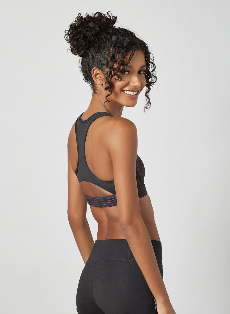 Reebok - Running Lux Racer Sports Bra Black - Image 1