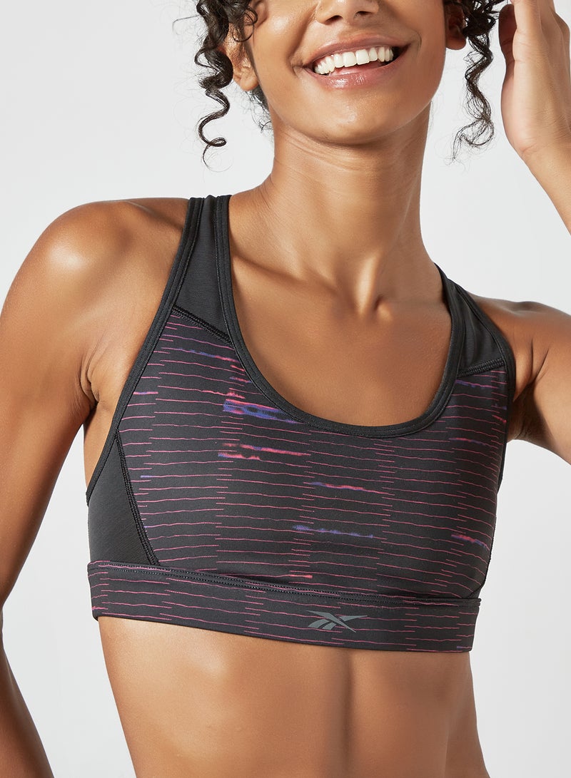 Reebok - Running Lux Racer Sports Bra Black - Image 1