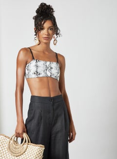 Bluepoint Tie-Back Bra Top White  - Image 1