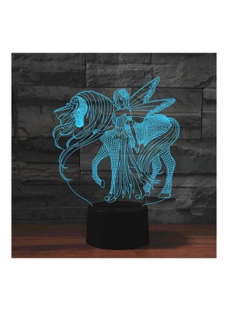 Beauty And Unicorn Shape LED Vision Table Lamp Multicolour - v1625743664/N48977237A_1