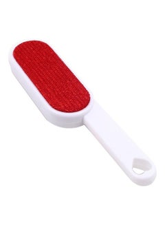 Double-Sided Bristles Clothes Cleaning Dust Brush White/Red