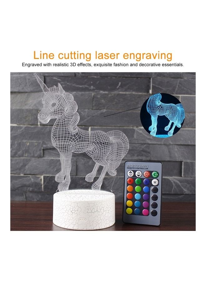 Generic - Spread Wings Unicorn Desk Lamp Multicolour - Image 1