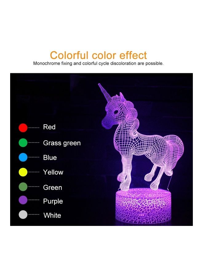 Generic - Spread Wings Unicorn Desk Lamp Multicolour - Image 1