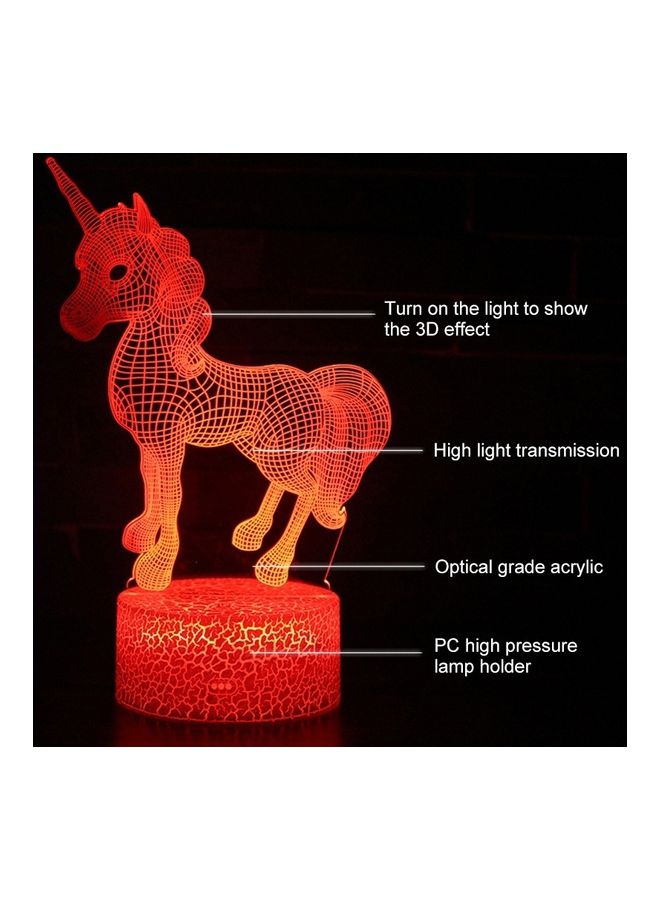 Generic - Spread Wings Unicorn Desk Lamp Multicolour - Image 1