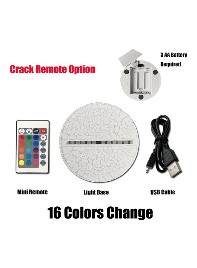 Generic - Dog Shape 3D LED Vision Light Table Lamp Multicolour - Image 1
