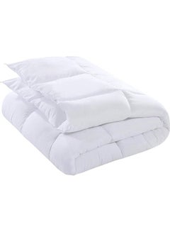 2-Piece Plain Duvet Cover Set Cotton White 150X200cm - v1625744867/N48980034A_2