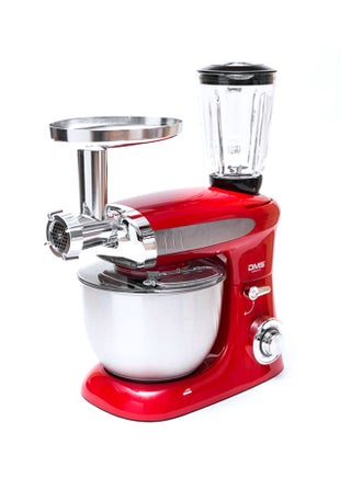 3In1 Food Processor Stand Mixer Machine with Ice Crusher, Meat Grinder & Dough Kneader 1900.0 W kmfb-1900 Red - v1625744868/N48700508A_1