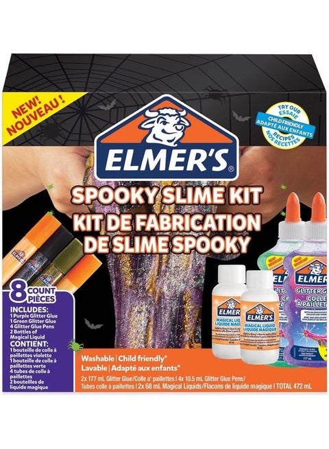 8-Piece Spooky Slime Kit Multicolour