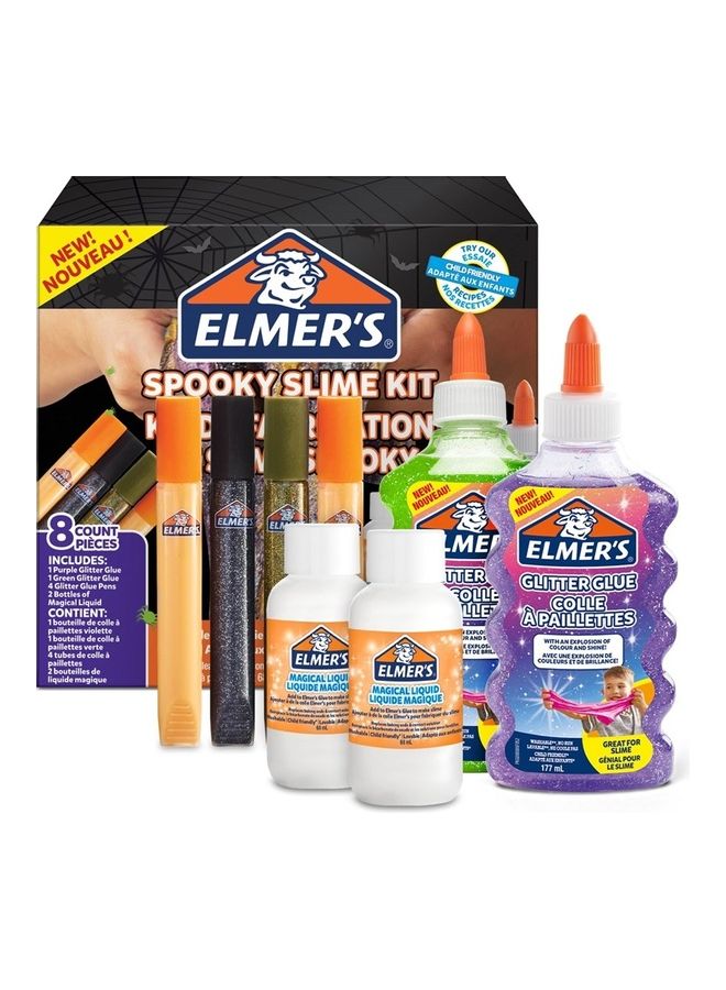 8-Piece Spooky Slime Kit Multicolour