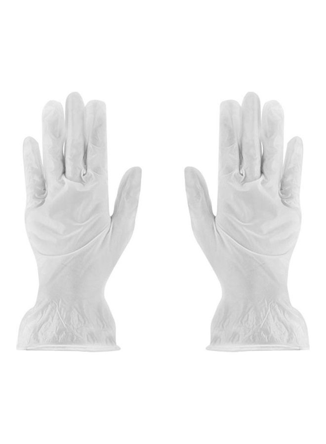 100-Piece Disposable Anti-Static Gloves Clear - Image 3