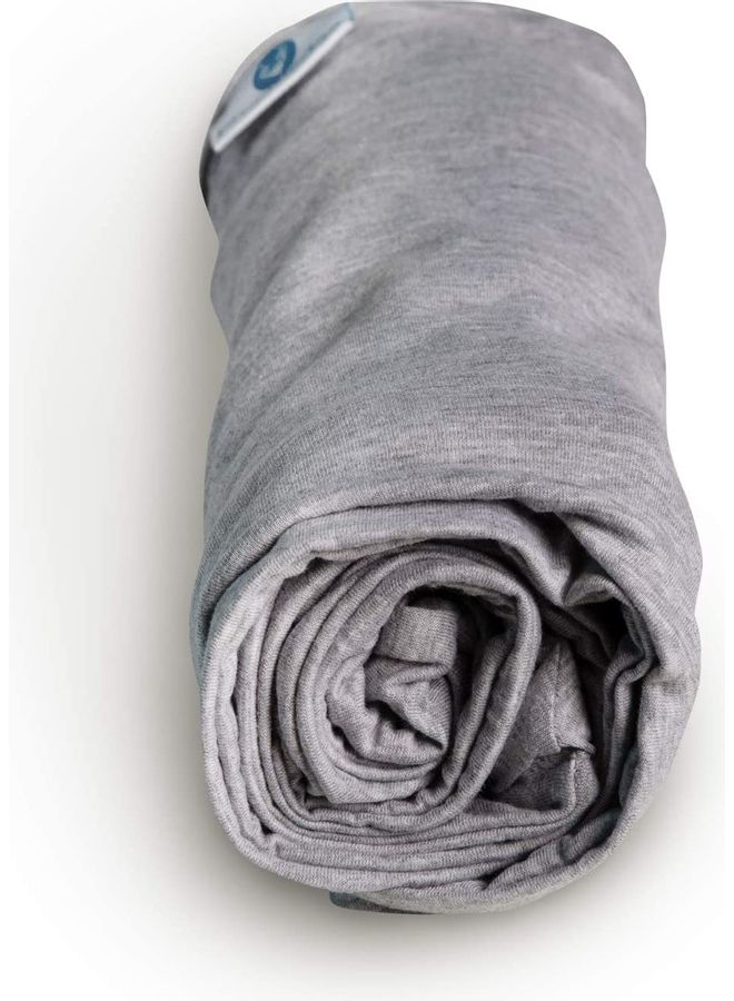 Blueberry U Shaped Pillow Cover For Pregnancy Velvet Grey 130X70cm - Image 2