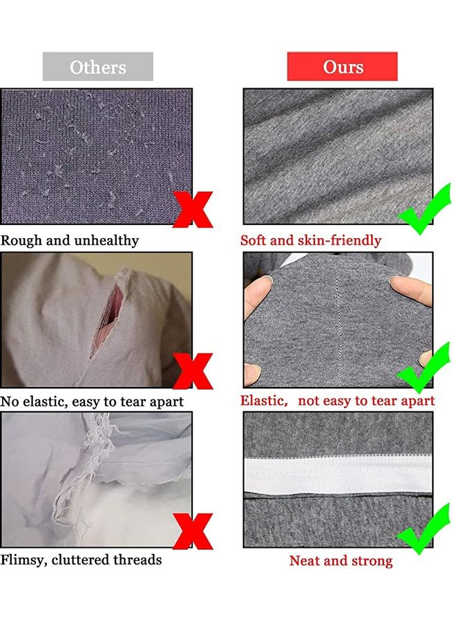 Blueberry U Shaped Pillow Cover For Pregnancy Velvet Grey 130X70cm - Image 4