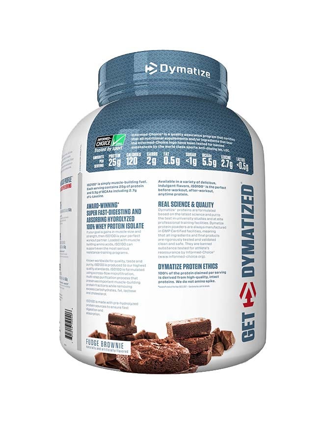 Dymatize ISO 100 Fudge Brownie 5 lbs  - Image 3