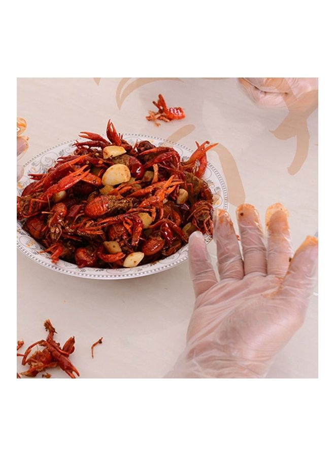 20-Piece Disposable Gloves Clear - Image 2