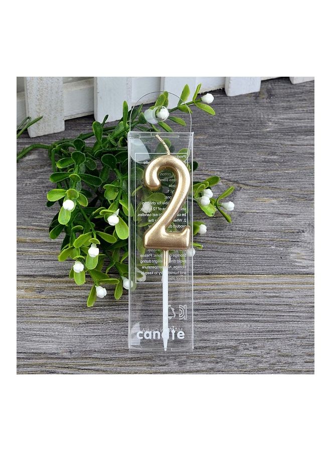 Number 2 Birthday Candle  - Image 2