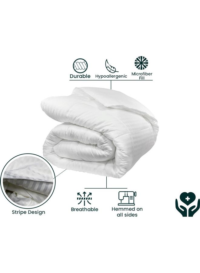 Blueberry - 3-Piece King Size Luxury Hotel Duvet Insert with Pillow Cotton White - Image 1