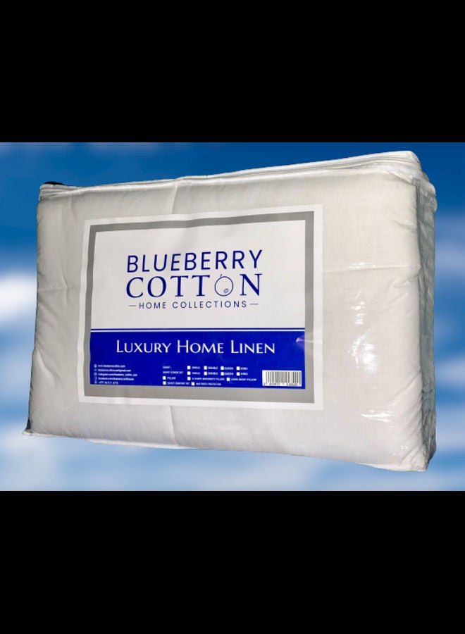 Blueberry Down Alternative Comforter Cotton White 150 x 200cm  - Image 5