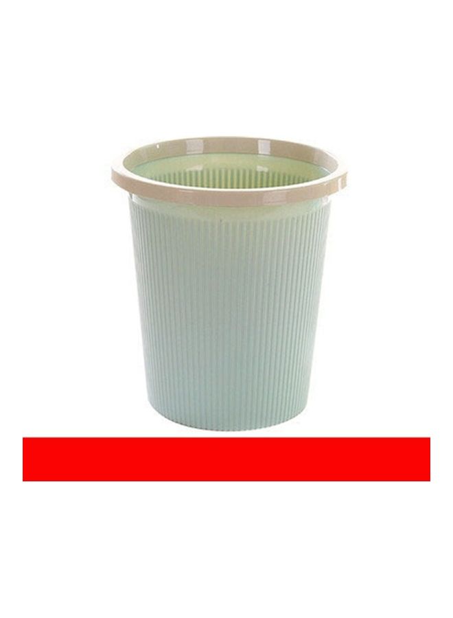 Brief Plastic Ring Trash Dust Can Green