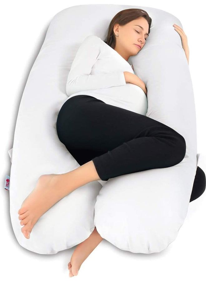 Blueberry - Maternity Pillow Cotton White 130 x 70cm - Image 1