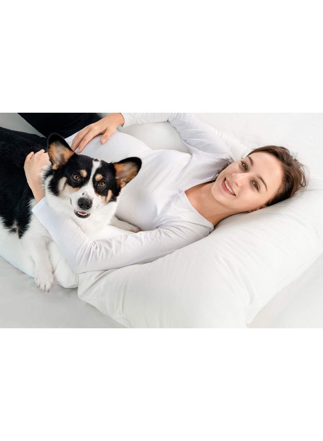 Blueberry - Maternity Pillow Cotton White 130 x 70cm - Image 1