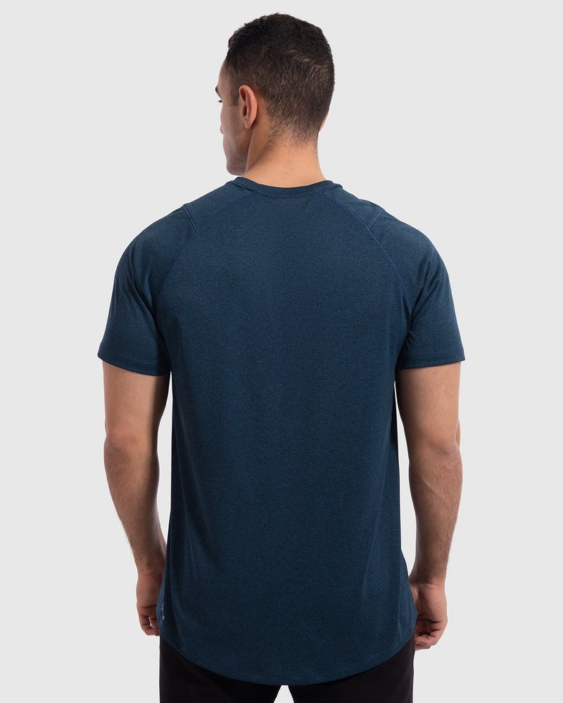 Magma Men's Sport Muscle Fit Training T-Shirt Tap Shoe/Blue wing teal - Image 2