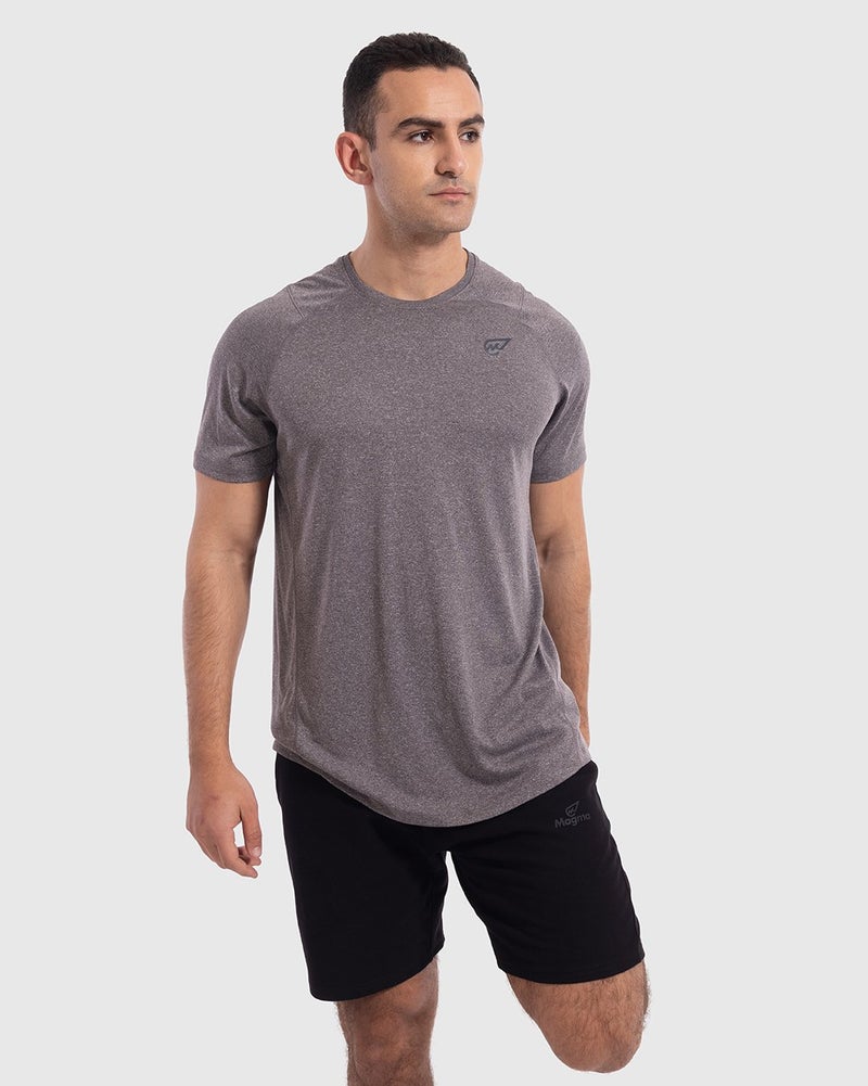 Magma - Muscle Fit Training T-shirt Dark Grey - Image 1