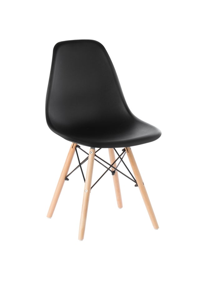 Generic Dining Chair Black 49x49x70cm  - Image 2
