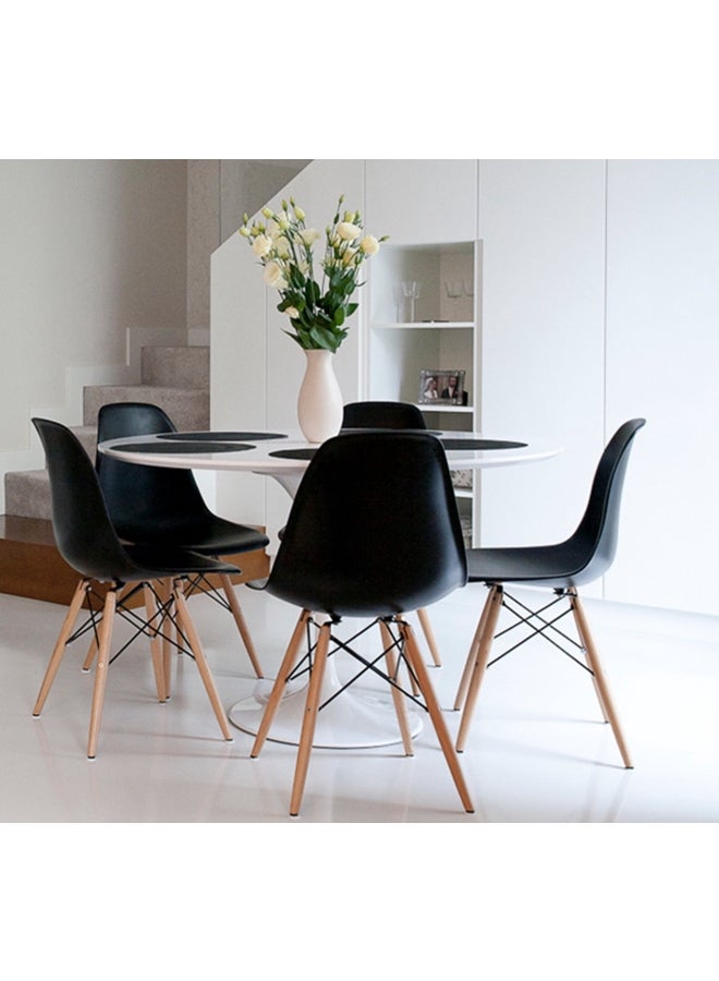 Generic 4-Piece Dining Chair Black 40 x 40 x 70cm  - Image 5