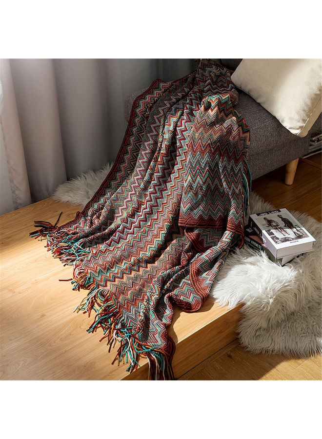 EzzySo Striped Sofa Blanket Polyester Multicolour 130x170cm  - Image 3