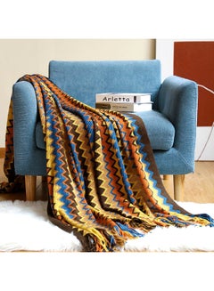 EzzySo Striped Sofa Blanket Polyester Multicolour 130x170cm  - Image 3