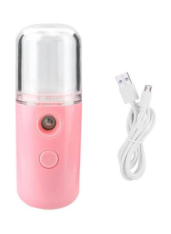 Portable Nano Facial Sprayer Humidifier Mist Atomization Pink/White 62grams - Image 1