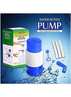 Generic Drinking Water Bottled Pump Blue/White 17cm  - Image 2