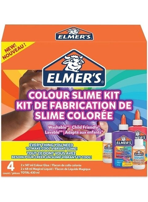 4- Piece Colour Slime Kit Multicolour
