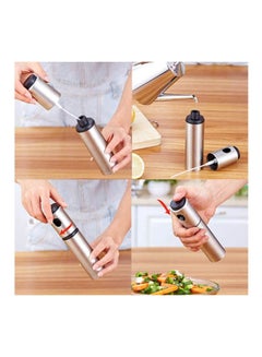 Generic Stainless Steel Olive Oil Sprayer Vinegar Sprayer Silver 17.6cm  - Image 3