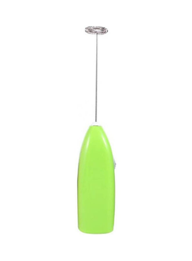 Generic Handheld Electric Battery Operated Frother Stainless Steel Green/Silver 100kg  - Image 1