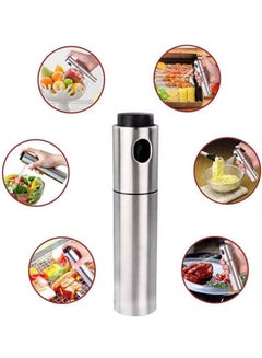Generic Stainless Steel Olive Oil Sprayer Vinegar Sprayer 2Pcs Silver 135ml  - Image 3