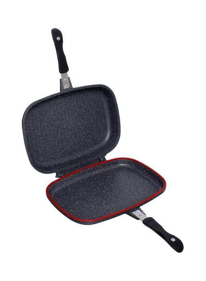 DESSINI Two-Sided Double Grill Non-Stick Granite Pan Grey 36cm  - Image 2