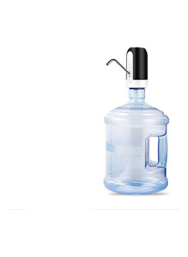 Water Bottle Electric Pump Rechargeable Electrical Wireless Dispenser Silver/Black 12.8cm - Image 1